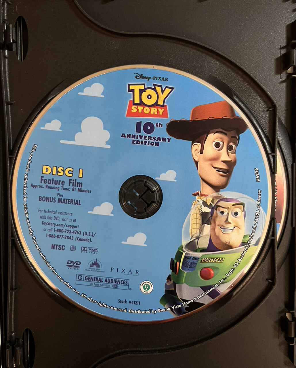 Toy Story (2005, DVD, 2 Disc Set) 10th Anniversary Edition Very Good