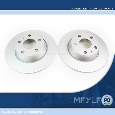 2X Meyle PD Rear Brake Discs Set Pair 286mm X 12mm Solid - Audi TT MK2 8J