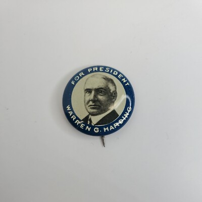 President Warren G. Harding Repro 1972 BUTTON Pin Pinback Vintage Campaign