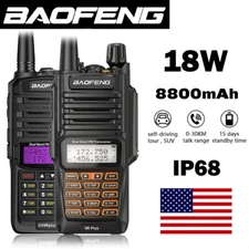 BAOFENG UV-9R PLUS VHF UHF WALKIE TALKIE DUAL BAND OUTDOORS TWO WAY RADIO 18W US