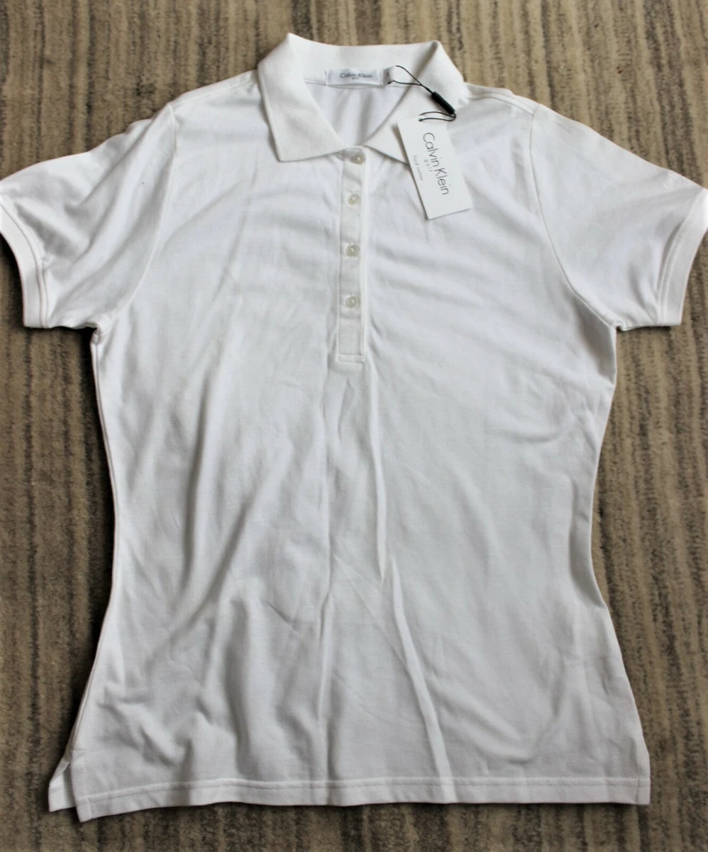 Polo femme Calvin Klein golf blanc taille S
