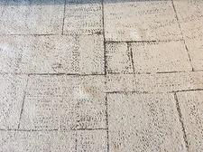 Donghia Stitched Squares OUTDOOR Upholstery Fabric Ashlar Grey 0.90 yd 10190-009