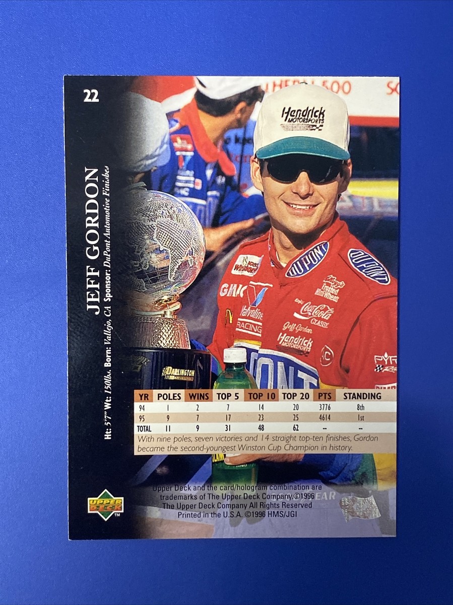 1996 Upper Deck Jeff Gordon #22 HOF NASCAR | eBay