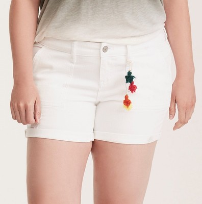 plus size cut off shorts