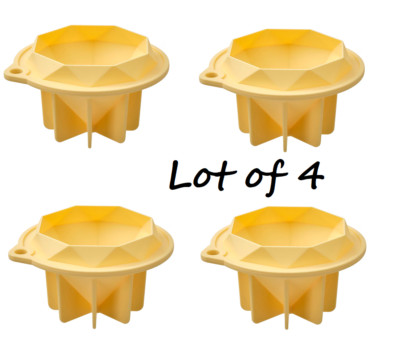 4 x IKEA Tartbak Baking Mold Diamond Shaped Silicone 250 ml