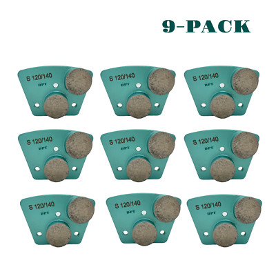 Trapezoidal Grinding Tooling Discs Bolt on Concrete Grinders Soft Bond 120 Grit