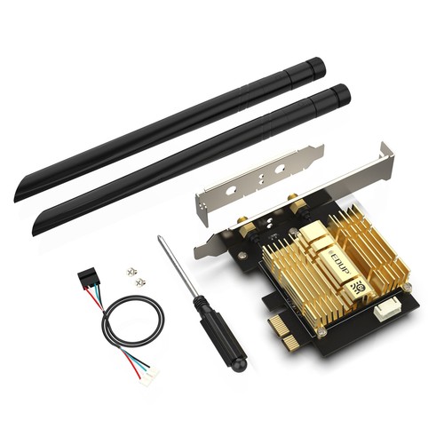 Carte réseau sans fil AX210 WiFi 6E Bluetooth PCIe de bureau Windows 10 - Photo 5/10