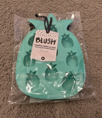 Blush Silicone Pineapple Shaped Ice Mold Tray BPA Free NEW In Package