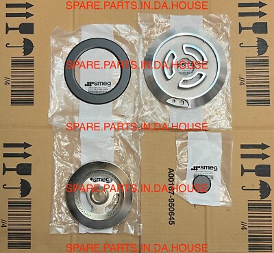 Smeg Gas Cooktop WOK Burner Head Cap SET PV675CNRAU PV675CNRNLK PV675CNX