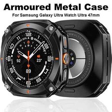 Alloy 4 Screws Mod Bumper Case for Samsung Galaxy Watch Ultra 47mm Metal Cover