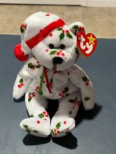 1998 Holiday TEDDY Ty Beanie Baby PE Pellets Rare with Tag Errors