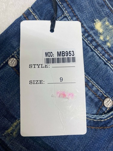 Woman Western Boot Cut Blue Jeans Ranch Royalty Clothing Co. Size: 9 New - Picture 10 of 10
