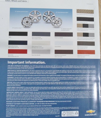2011 Chevrolet Chevy Avalanche Truck Sales Brochure - Foto 6 di 6