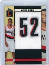 2007-08 Topps Letterman Facsimile #52 Patch #JNP-GO Greg Oden No 2 of 5