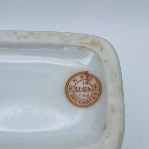 Vintage Butterfly Ceramic Potpourri Lidded Container Box Made in USA 1980's-A64 - Afbeelding 3 van 11
