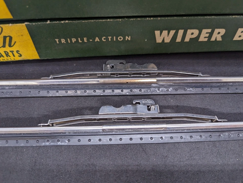 NUEVO 1952 1953 1954 LINCOLN CAPRI COSMOPOLITAN 9" JUEGO DE ESCOBILLAS LIMPIAPARABRISAS Foto 4 de 4