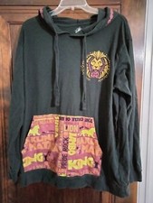 XL Disney Lion King Black Hoodie Men's Long Sleeve Shirt Animal Kingdom