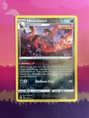 Pokemon Karte Houndoom Kampfstile Reverse Holo Rare 096/163 Near Mint