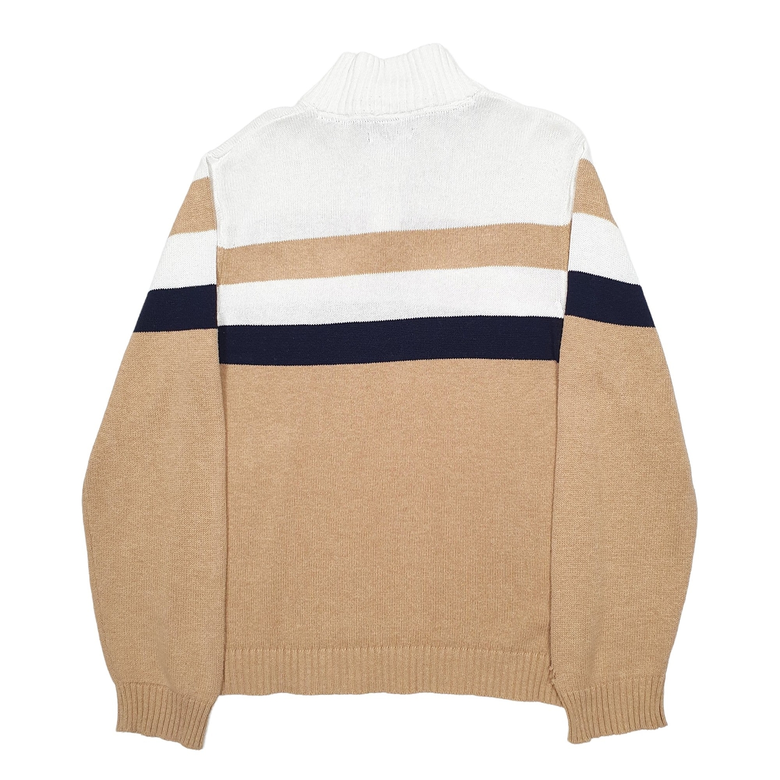 NAUTICA 1/4 Quarter Zip Knit Jumper Sweatshirt Mens XS image 3
