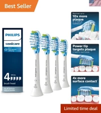Philips Premium C3 Plaque Control Toothbrush Heads - 4 Count for Deep Clean