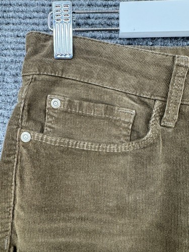 NYDJ Pants Womens 4 Brown Corduroy Mid Rise Straight Leg Shaping Stretch Casual - Picture 12 of 15
