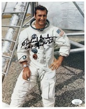 RICHARD GORDON Authentic Hand-Signed Apollo XII Astronaut 8X10 photo (JSA COA)