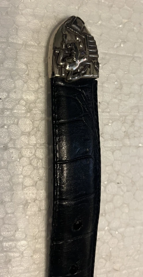 VTG Disney Brighton Belt Sz 30 Mickey Mouse Train Pluto Donald Leather 3003M - Image 4 of 4