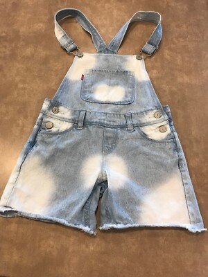 LEVI'S~Shortall Bibs/Overalls, Denim Red Tab, GIRLS Size reg