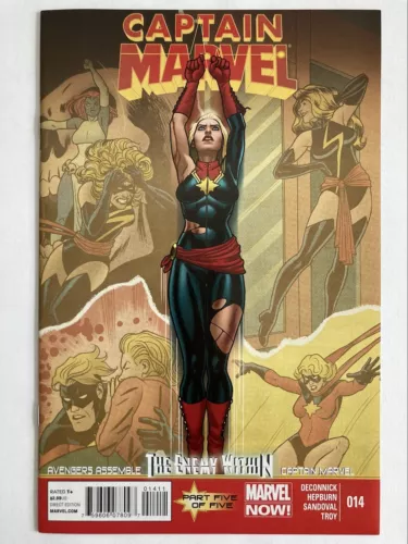 CAPTAIN MARVEL 14 2013 1ST KAMALA KHAN MS MARVEL MCU DISNEY VF/NM ORIGINAL OWNER