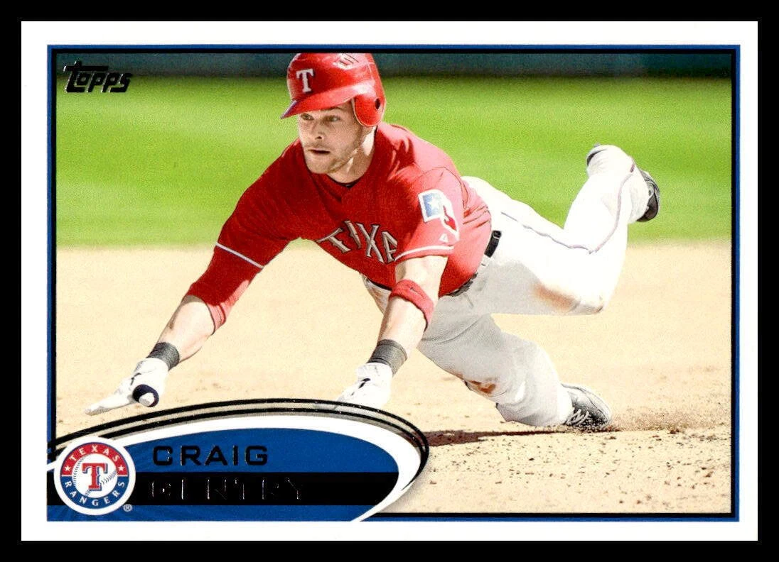 2012 Topps #347 Craig Gentry Texas Rangers | eBay