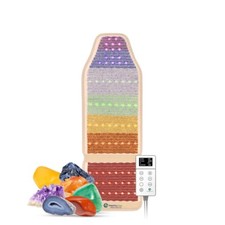 HealthyLine Rainbow Chakra 5318 Heating Chair Pad - Photon PEMF Mat 53" x 18"
