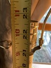 Vintage Lead Crystal Hand Cut Crystal Brass Table Lamp Pair Twist Draped Shades — photo 4