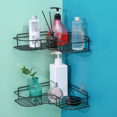 4x Self Adhesive Stickers for No Drilling Kitchen Bathroom Corner Shower Caddy - Picture 5 of 8