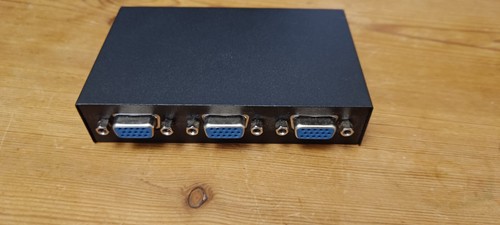 KONIG 2 WAY TWO PORT VGA CMP-SWITCH51 MANUAL SWITCH BLACK METAL HOUSING - Picture 3 of 4