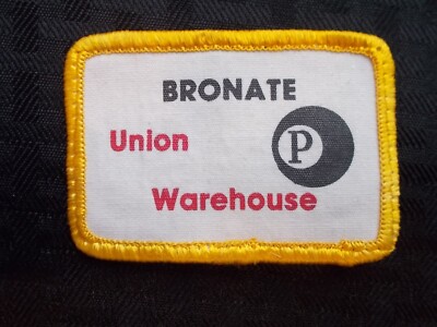 BRONATE- UNION WAREHOUSE Vintage Patch3''x2''   #246-RARE LOW PRICE-