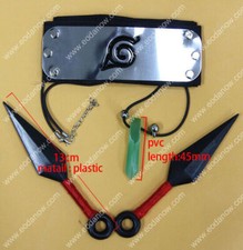 Cosplay kostüm Anime Naruto Stirnband Halskette Waffe Headband Necklace Weapon