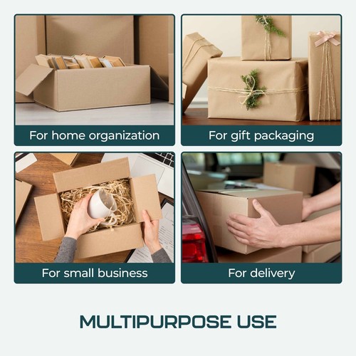 11 x 7.5 x 4 Corrugated Cardboard Boxes, Pack of 25 Shipping, Packaging, Moving - Imagen 6 de 7