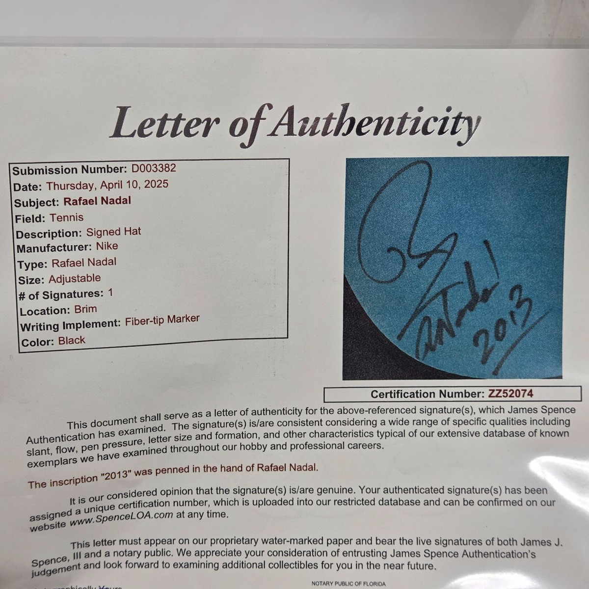 Rafael Nadal(サイン入りボール) Rafael Nadal(サイン入りボール)