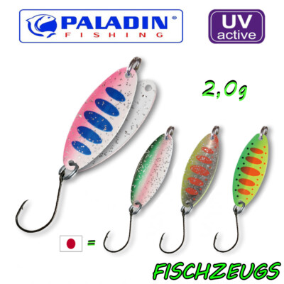 Paladin Spoon Fancy Forelle Forellenköder UV Raubfisch Trout 2,0g Maruto Hook