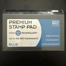 COSCO Microgel Stamp Pad for 2000 PLUS, 2 3/4 x 4 1/4, Blue COS030255 Sealed