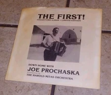 DOWN HOME WITH JOE PROCHASKA Harold Mitas Orchestra 45 Record SIGNED AUTOGRAPHED