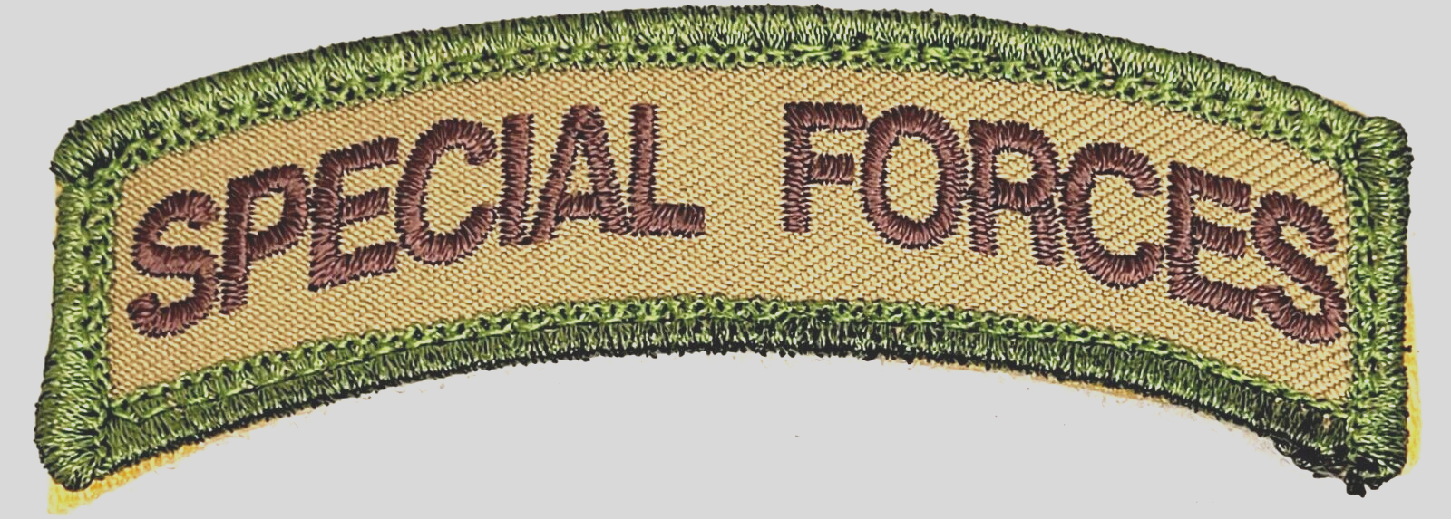 Special Forces Multi Cam Desert Hook and Loop Embroidered Rocker Patch