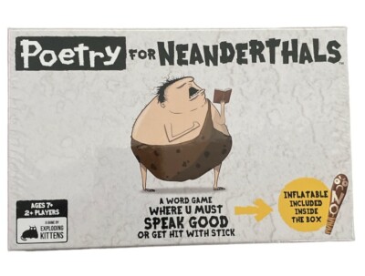 Poetry For Neanderthals Word Game Original Edition -Exploding Kittens New Sealed