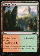 MTG 4x Timber Gorge [Playset, Core Set 2019, Near Mint]