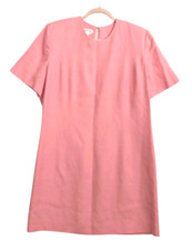 Talbots Dress Women Size 20 Pink Linen Blend Sheath Classic Casual Party Spring 