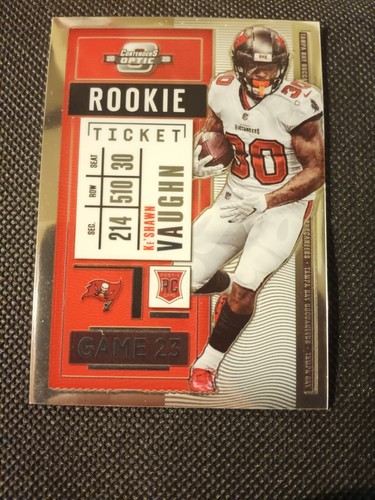 2020 KESHAWN VAUGHN DONRUSS OPTIC CONTENDERS NFL ROOKIE CARD RC #88 BUCCANEERS  - Foto 1 di 2