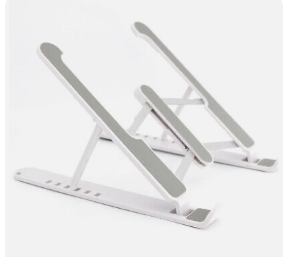 Adjustable Laptop Stand Portable Mesh 10-13in Desktop iPad Fold Office Holder - Image 3 of 4