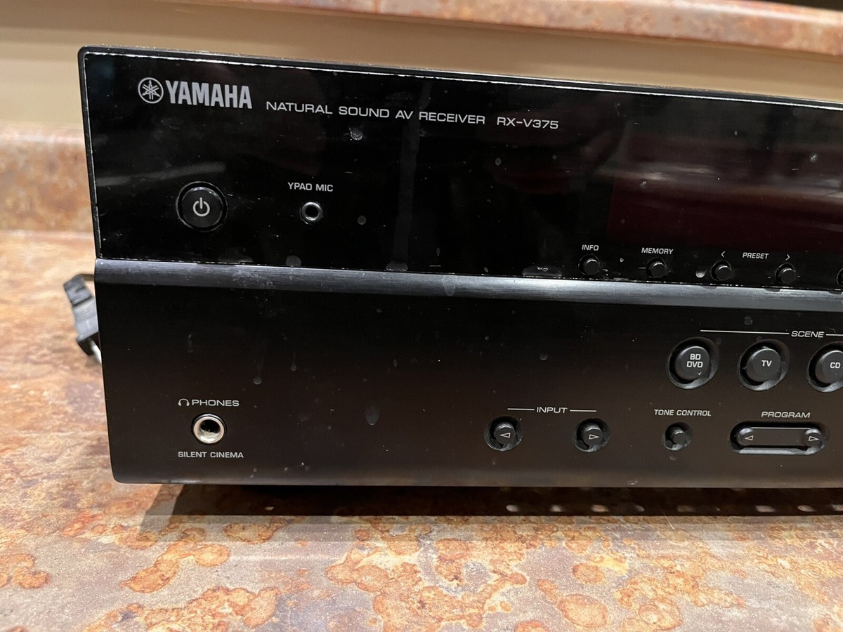 アンプ YAMAHA RX-V375 Yamaha RX-V375 5.1-channel home theater receiver at Crutchfield