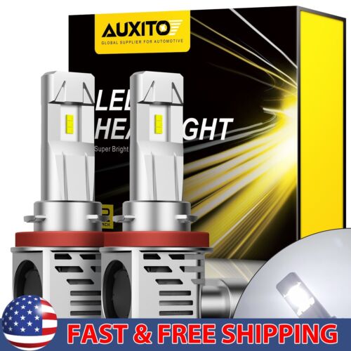 H11 LED Headlight Super Bulbs Bright Kit 6500K White 30000LM HIGH/LOW BEAM 2~10X