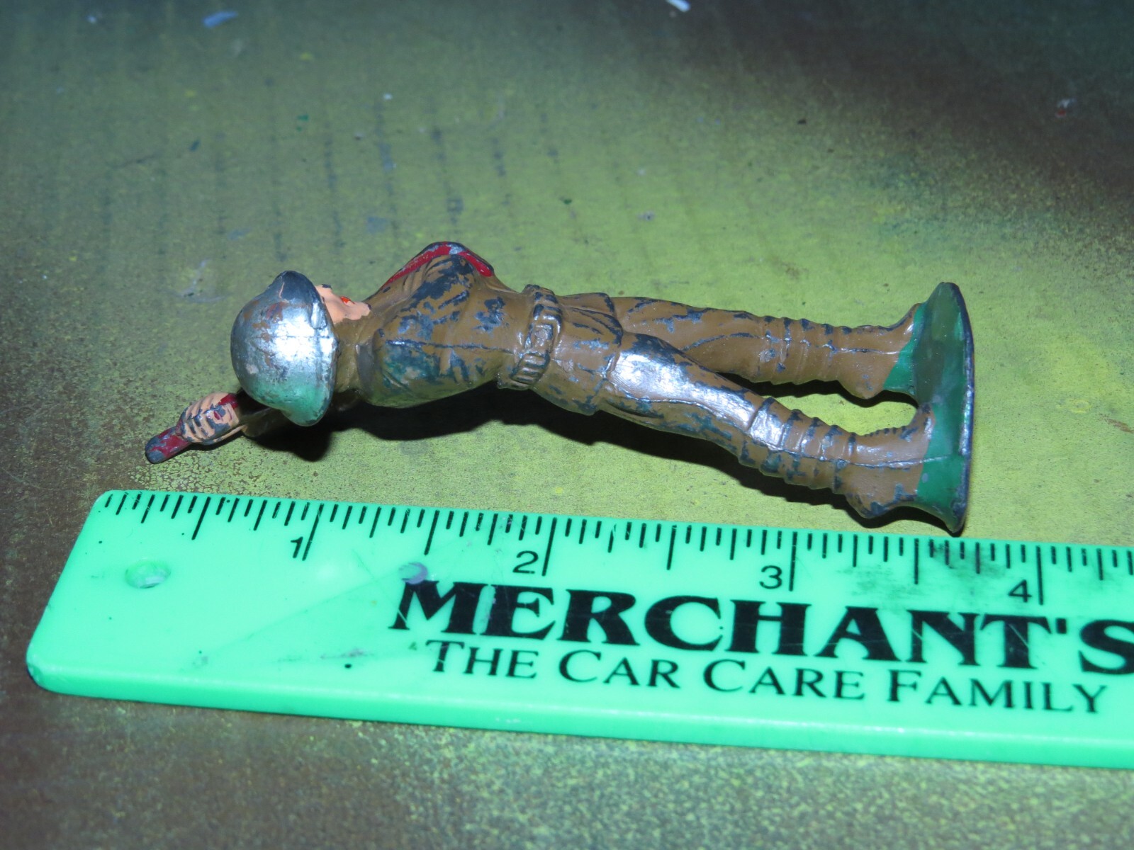 MANOIL LEAD TOY SOLDIER WITH GUN BUTTING1940 eBay